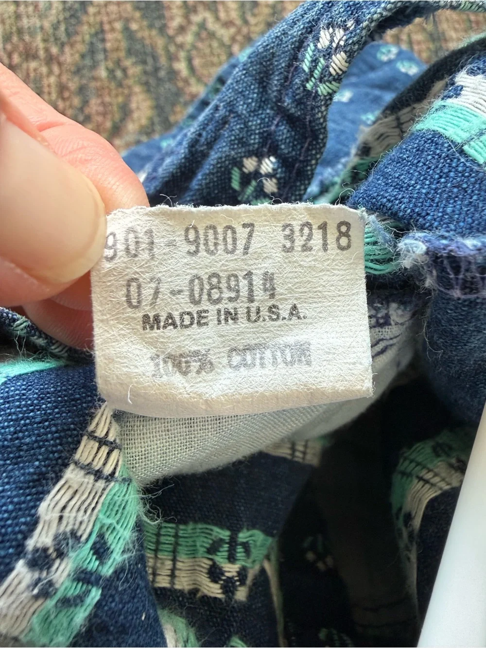 Vintage Oshkosh pinafore floral denim overalls jumper size 2